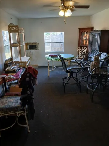 a room with gym equipment