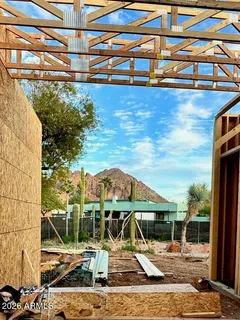 a front view of a house with a ocean view