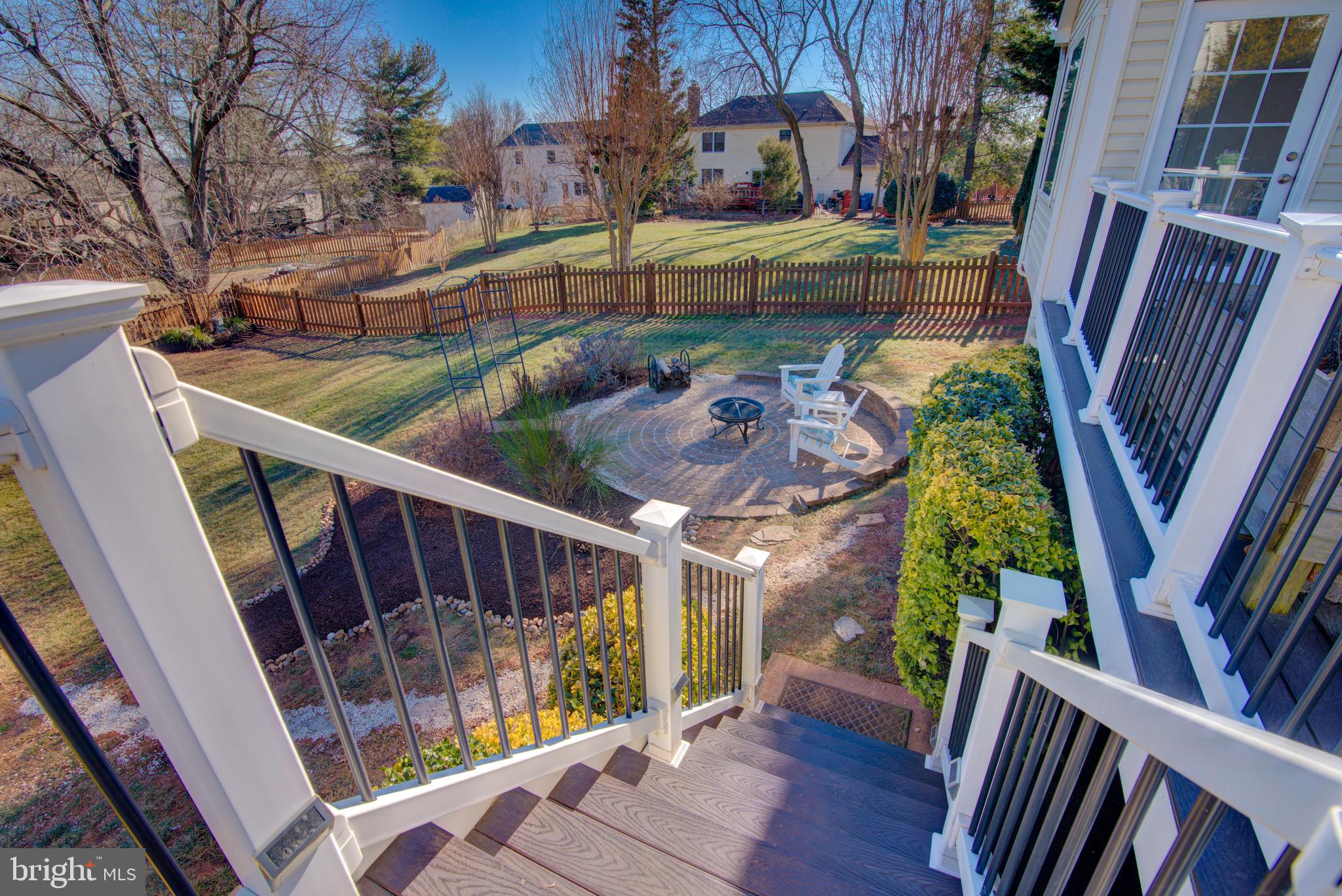 304 Aaron Court Sterling, VA 20164 - Photo 15 of 28 Stairs Lead to Lower Level Patio, Huge Back Yard.