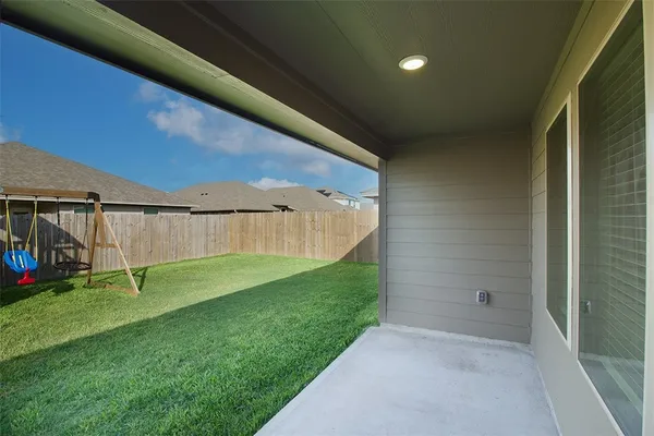 a view of an outdoor space and deck