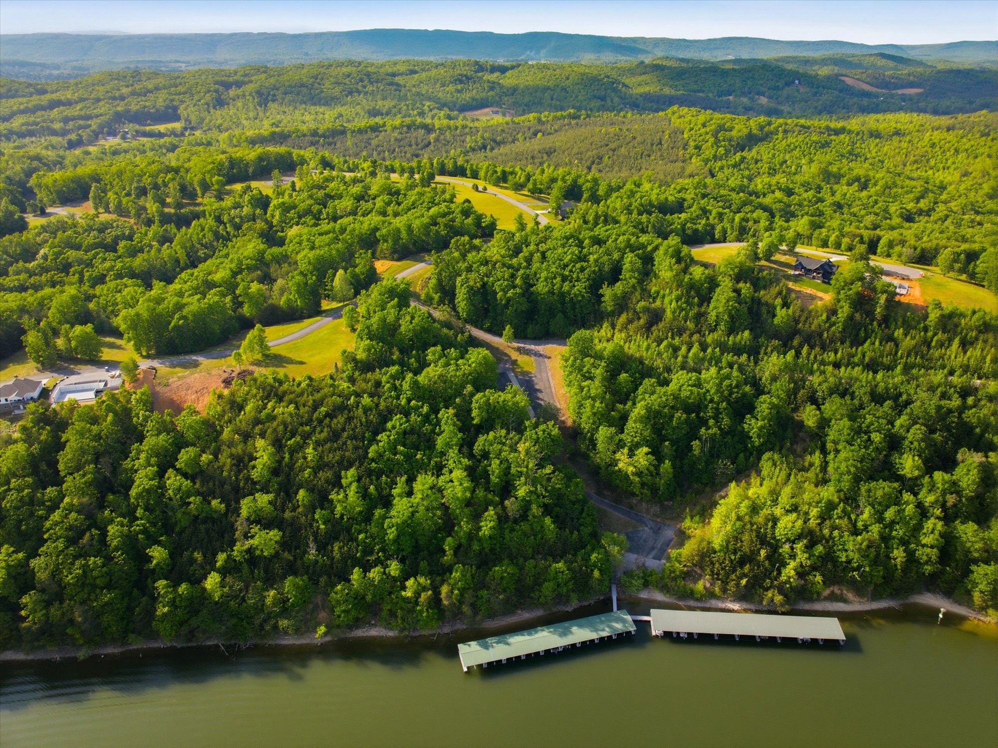 240 River Run Trail Spring City, TN 37381 - Photo 15 of 24 a view of a lake with houses in the background