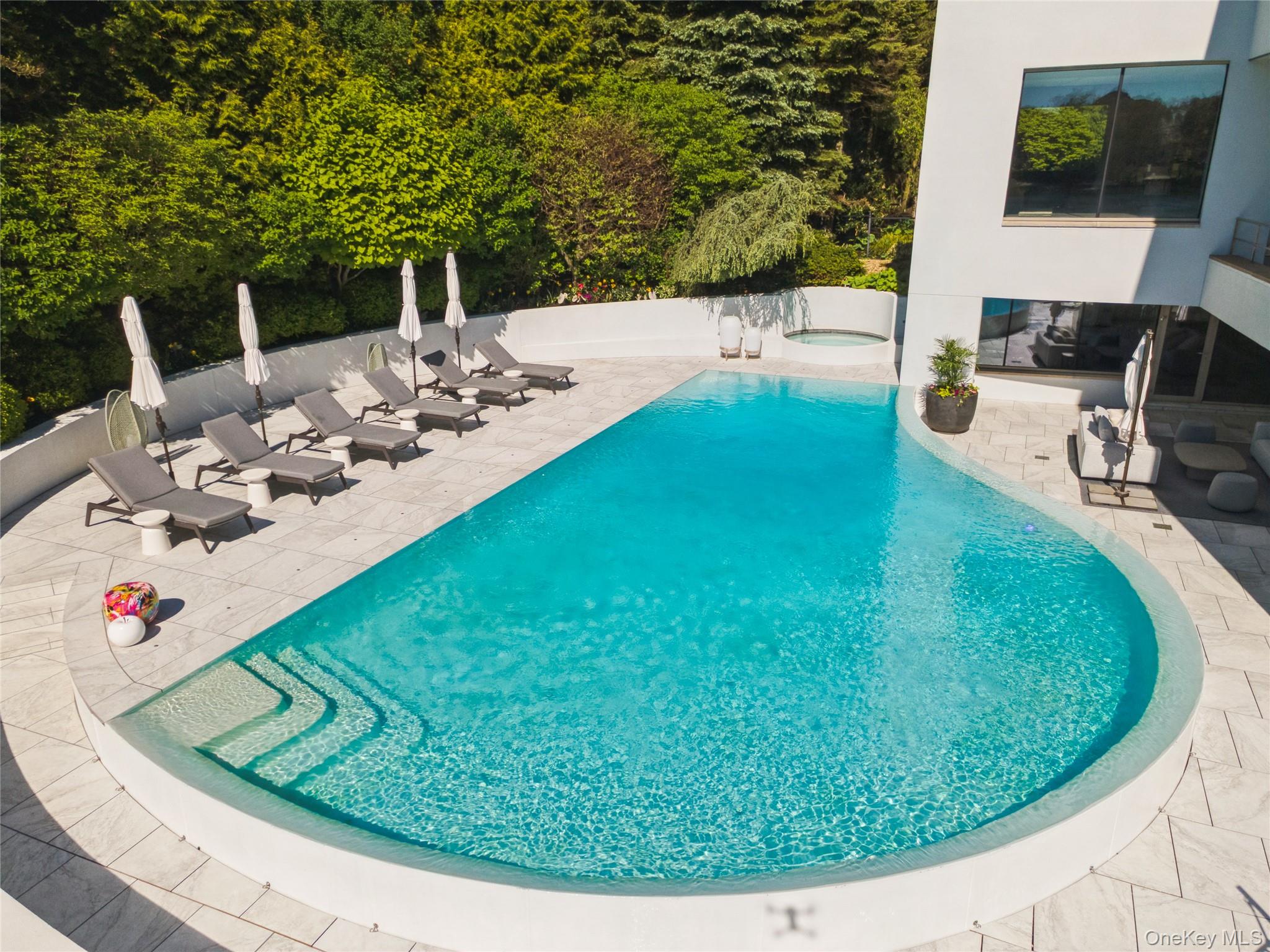 183 Old Field Road Old Field, NY 11733 - Photo 43 of 50 Salt Water Pool View from Above