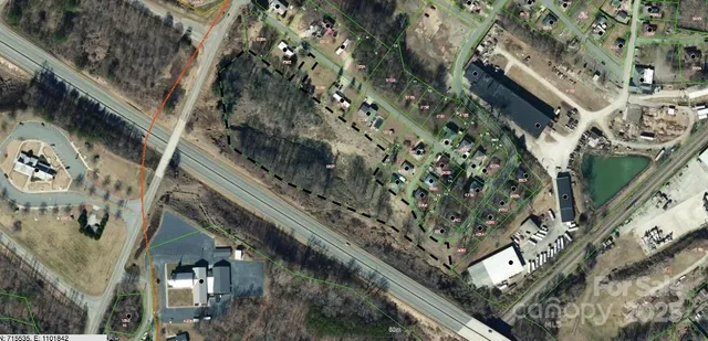 a aerial view of a house