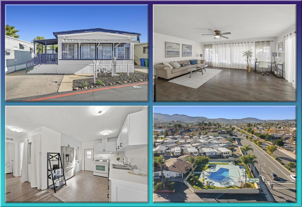 a view of living room and kitchen with wooden floor