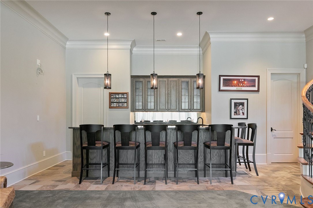 785 Oak Spring Lane Manakin-Sabot, VA 23103 - Photo 64 of 96 Basement wet bar with half bath and pantry