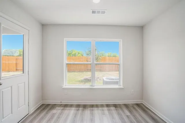 a view of an empty room