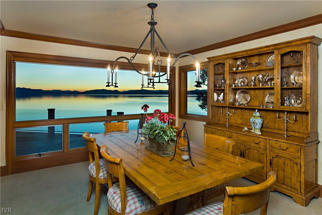 1165 Lakeshore Boulevard Incline Village, NV 89451 - Photo 12 of 25 a view of a dining room with furniture window and outdoor kitchen