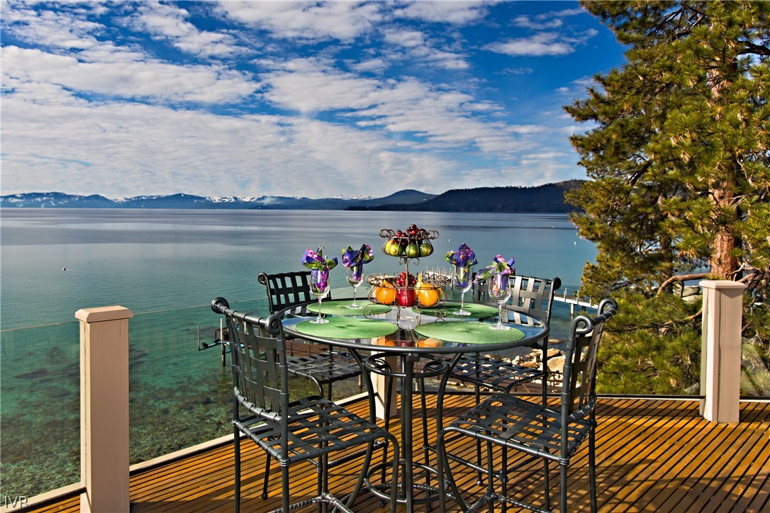 1165 Lakeshore Boulevard Incline Village, NV 89451 - Photo 13 of 25 a dining room with furniture and a floor to ceiling window