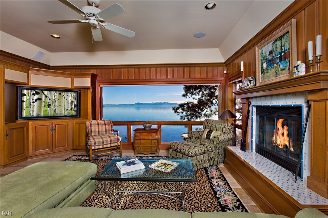 1165 Lakeshore Boulevard Incline Village, NV 89451 - Photo 9 of 25 a living room with furniture and a fireplace