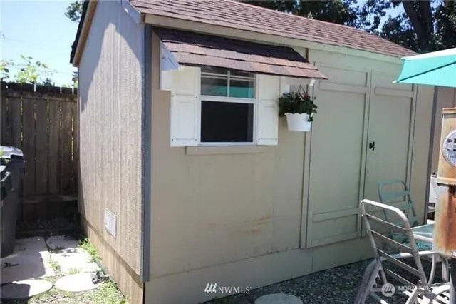 a view of outdoor space and a porch