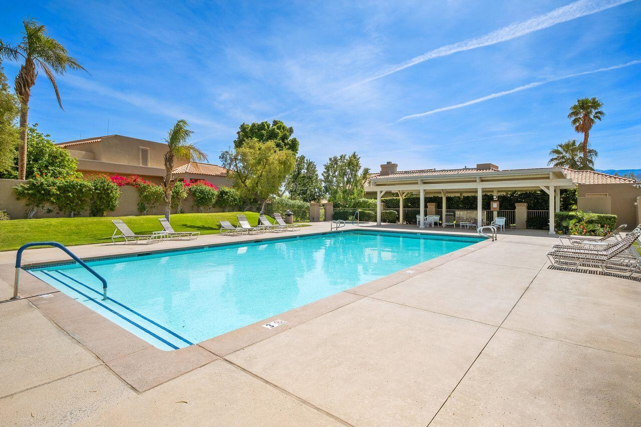 6 Pebble Beach Drive Rancho Mirage, CA 92270 - Photo 41 of 46 a view of a house with a swimming pool