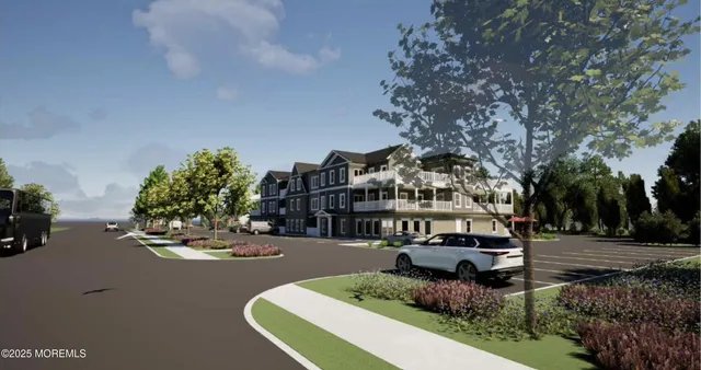 a view of a yard with plants