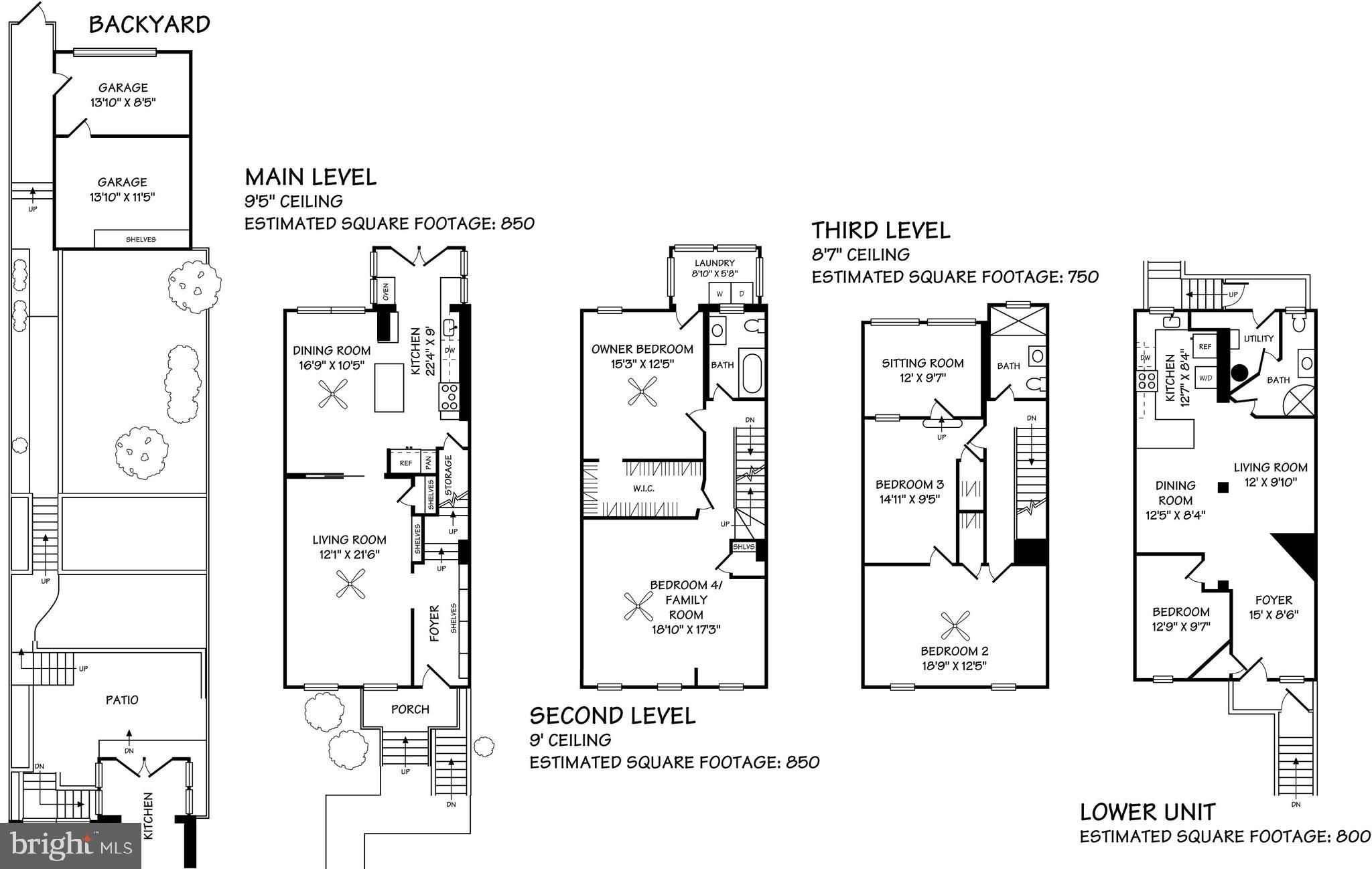 2053 Park Road Northwest Washington, DC 20010 - Photo 38 of 38 Floor Plan