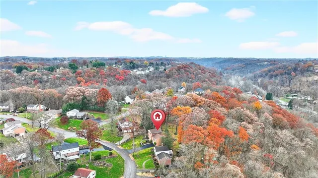 a view of city and mountain
