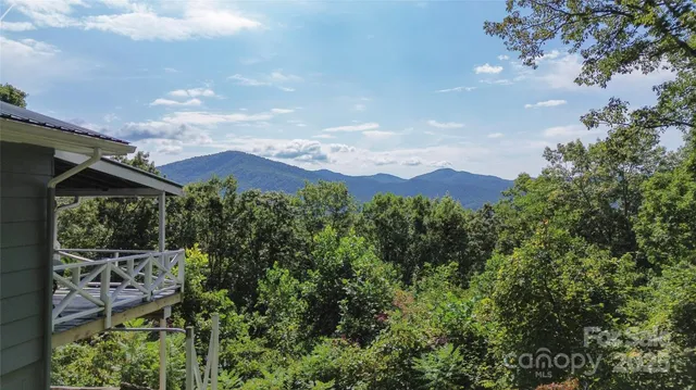 a view of a city from a balcony