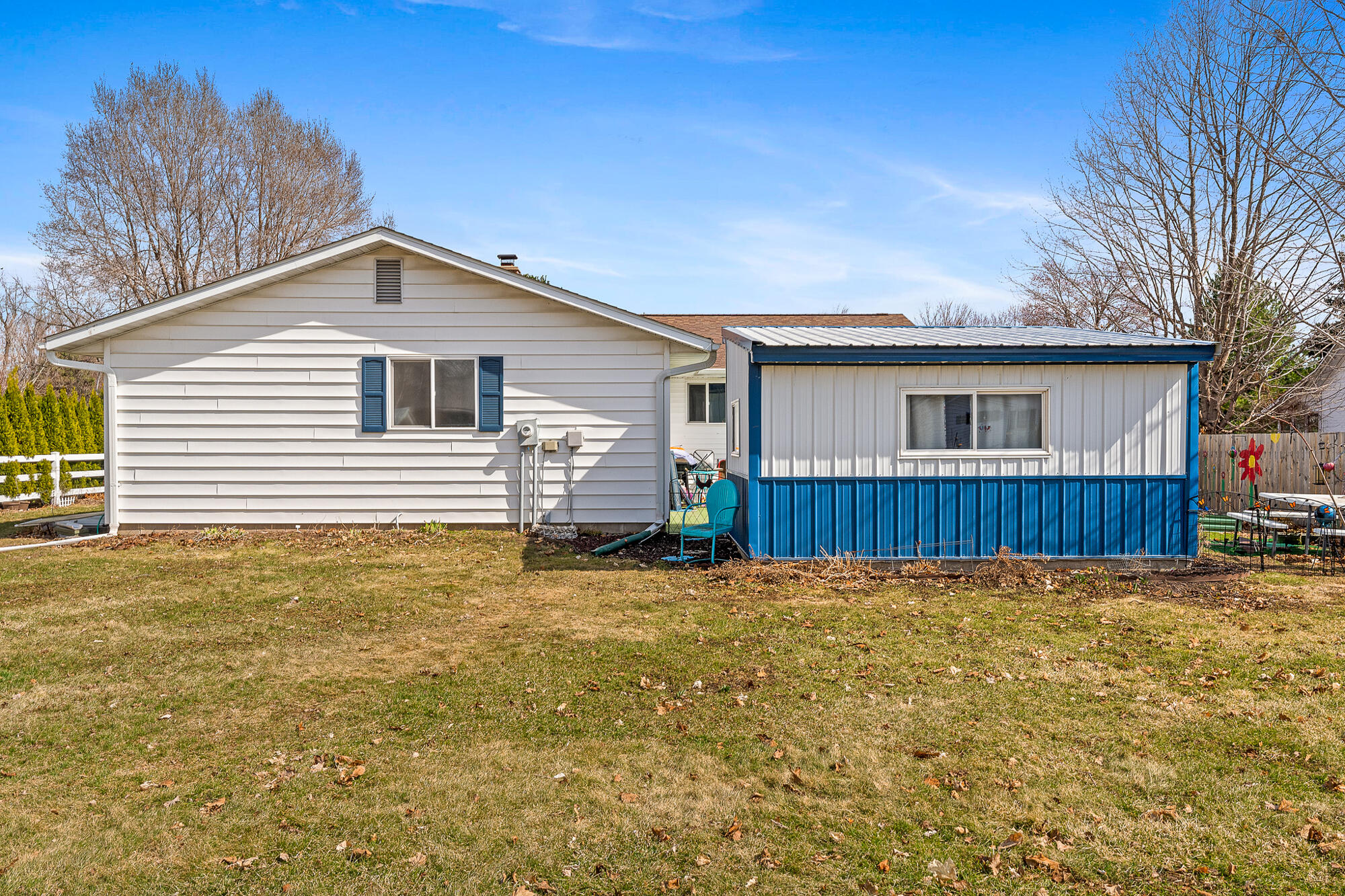 306 Pine Street Pepin, WI 54759 - Photo 29 of 33 blue shed with hot tub