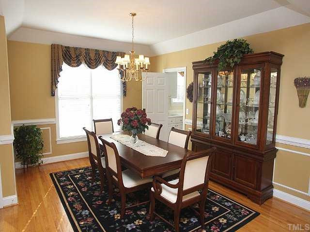 9001 Carrington Ridge Drive Raleigh, NC 27615 - Photo 2 of 17 The Dining Room has hard wood floors and is sized for entertaining. Dining Room