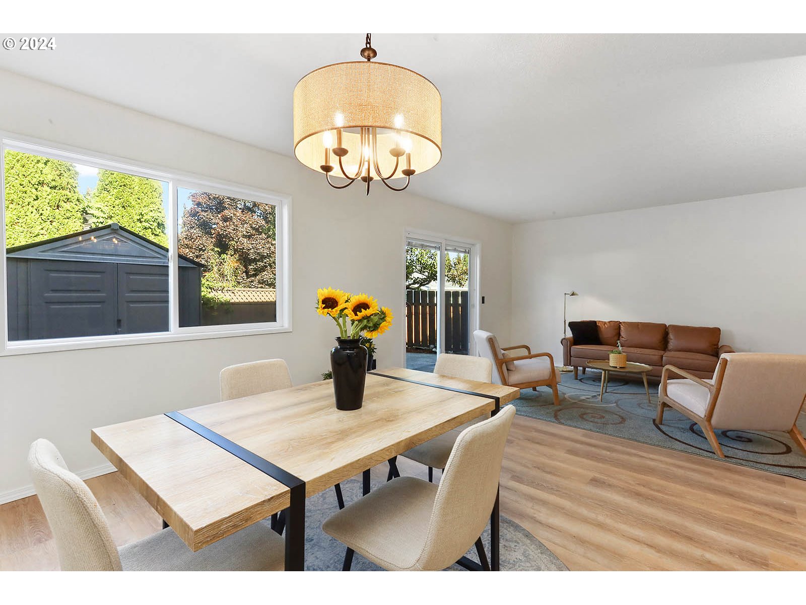1710 B Street Hood River, OR 97031 - Photo 6 of 42 a view of a dining room with furniture and a window