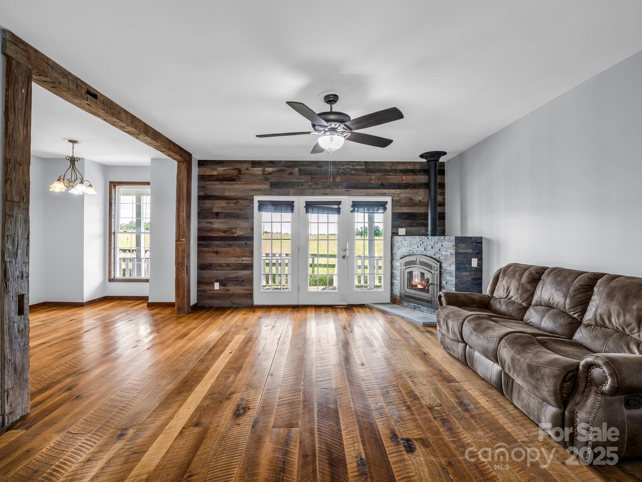 4830 Chesnee Road Rutherfordton, NC 28139 - Photo 3 of 45 a living room with furniture and a fireplace
