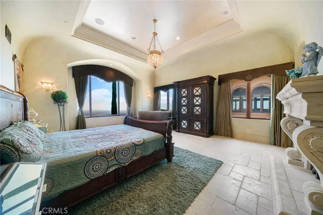 a living room with a couch and a rug