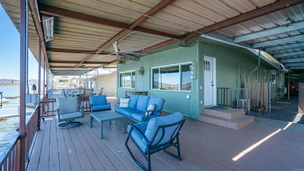 a view of a lake with a ocean view