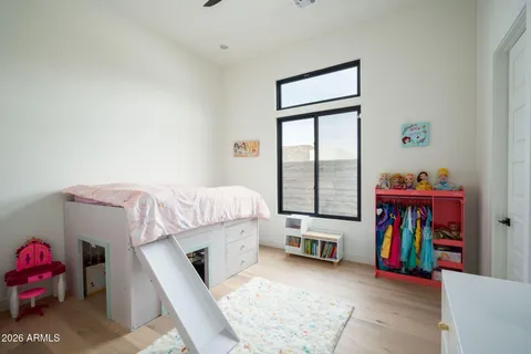 a view of dining room with furniture and wooden floor
