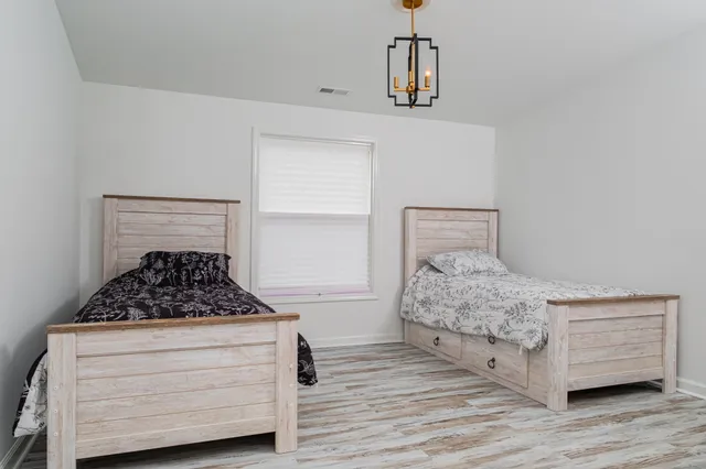 a workspace with furniture and window