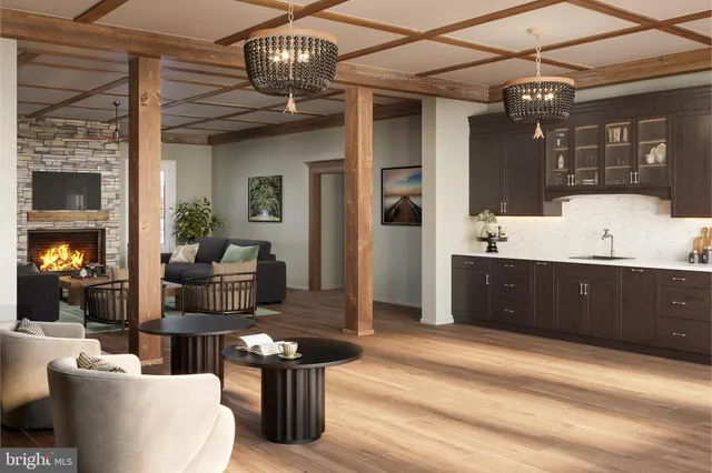 a view of a dining area with furniture window and wooden floor