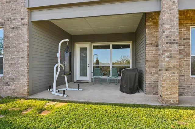 a view of a entryway door of the house