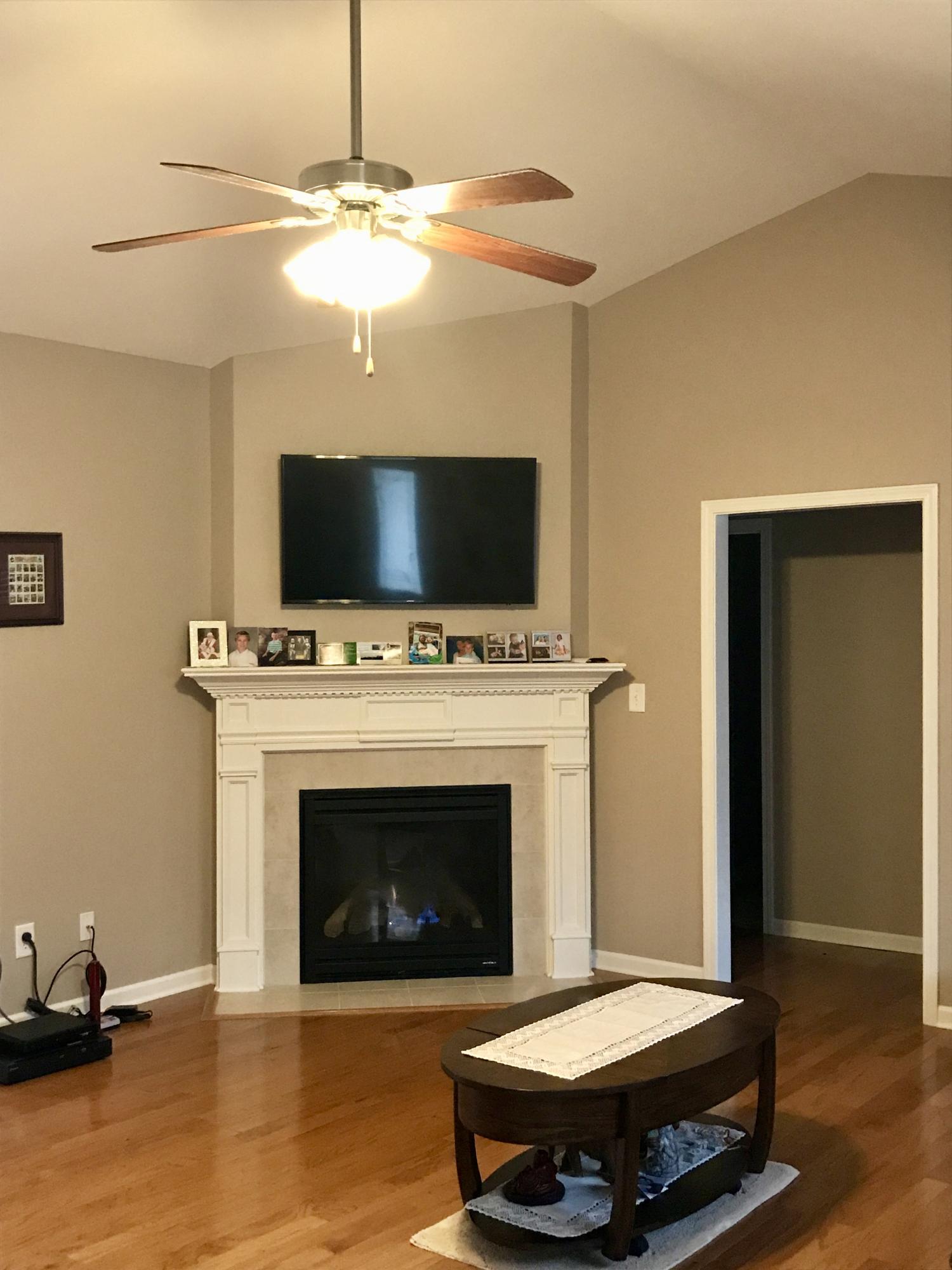 gas log fireplace