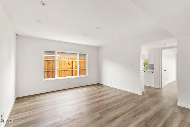 a view of an empty room