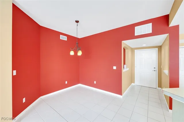 a view of an empty room