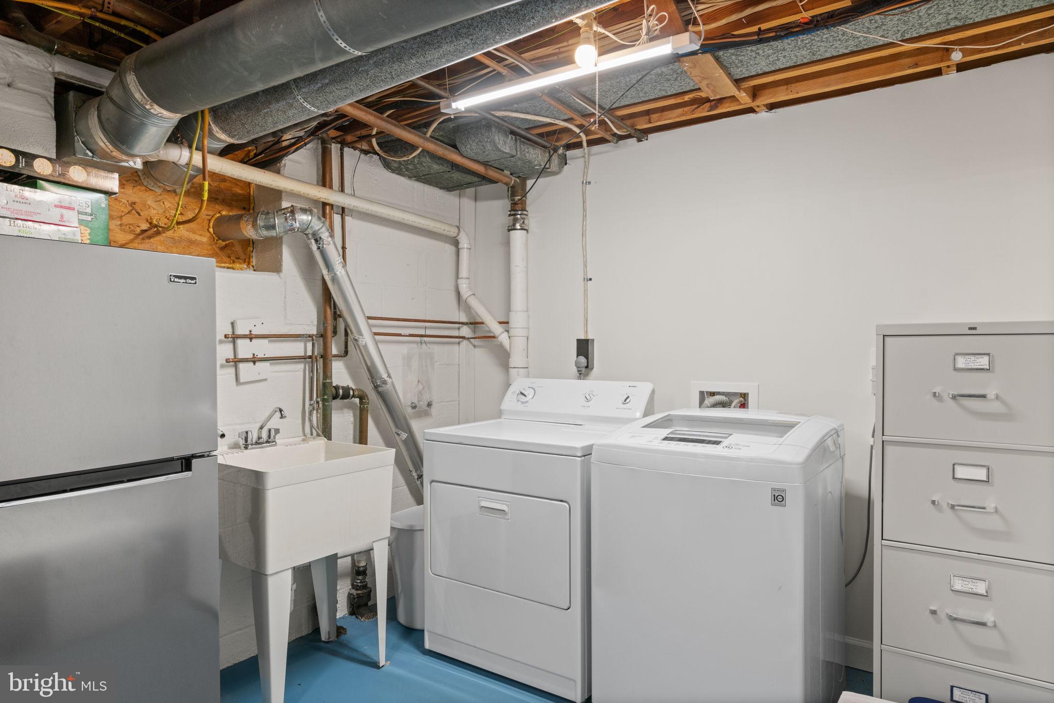 8617 Victoria Road Springfield, VA 22151 - Photo 39 of 42 basement laundry