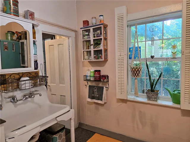 a front view of a house with entryway