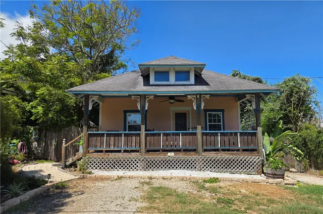 a front view of a house