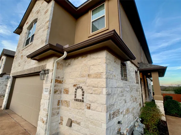 a front view of a house