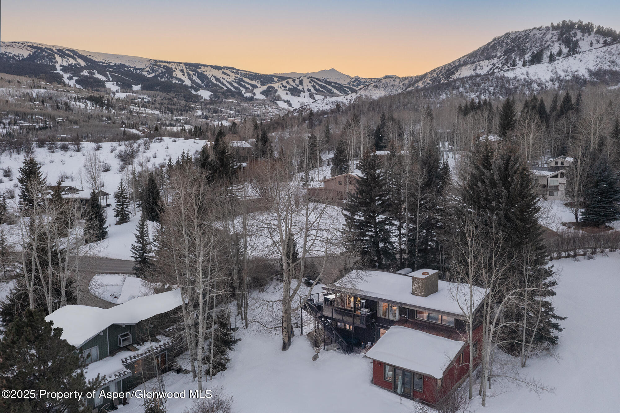 287 Meadow Road Snowmass Village, CO 81615 - Photo 4 of 20 a backyard of a house with table and chairs
