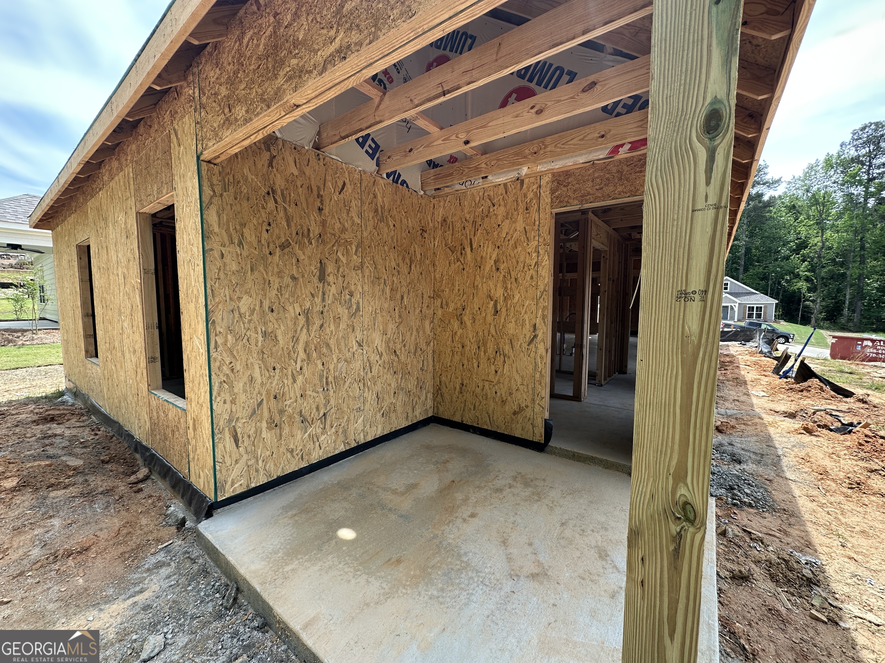 20 Rivers Edge Lane Franklin, GA 30217 - Photo 9 of 11 a view of a porch with sliding door and wooden floor