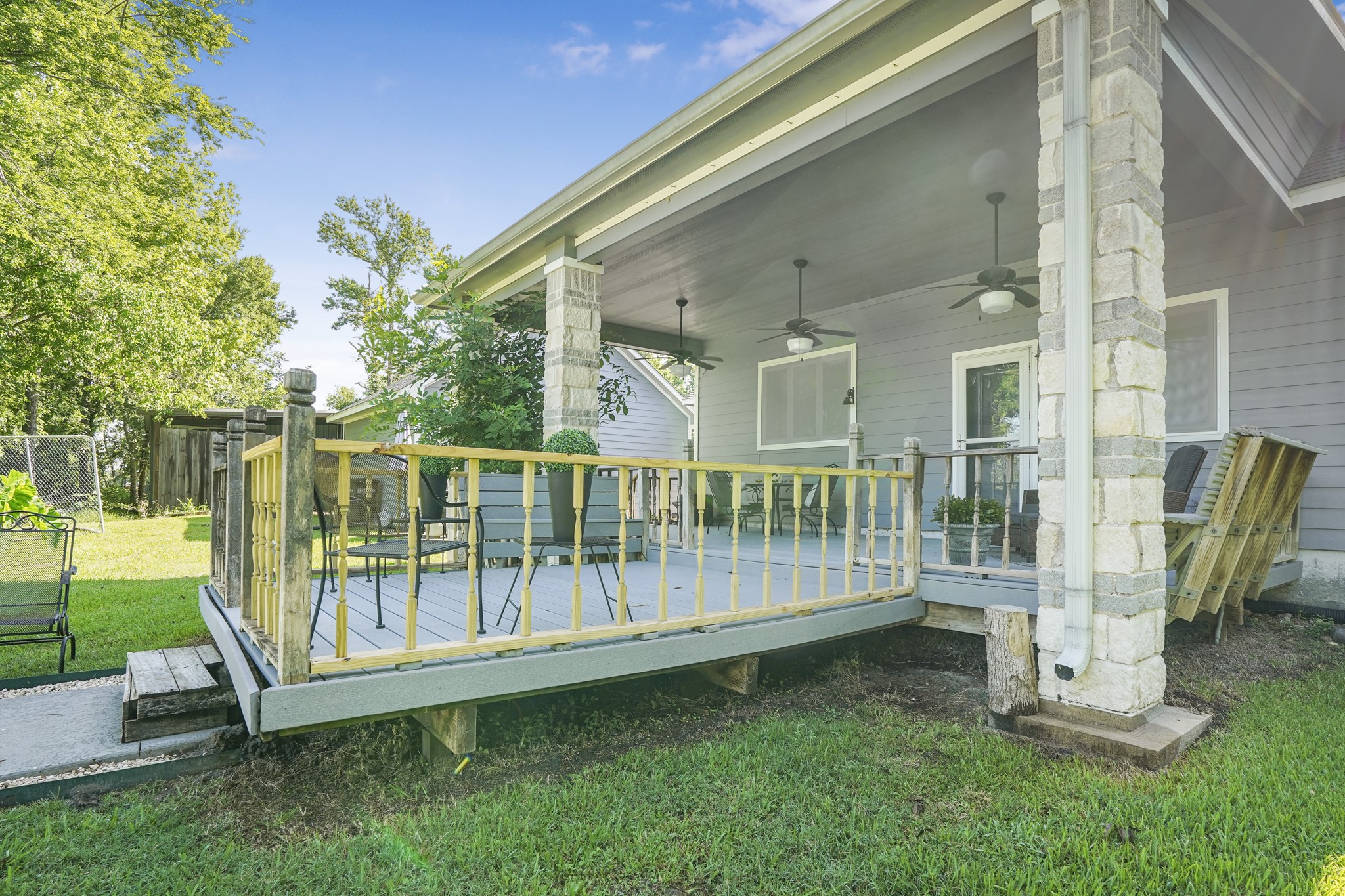 20547 Crosby Eastgate Road Crosby, TX 77532 - Photo 29 of 44 Deck off of the main house overlooks the pool