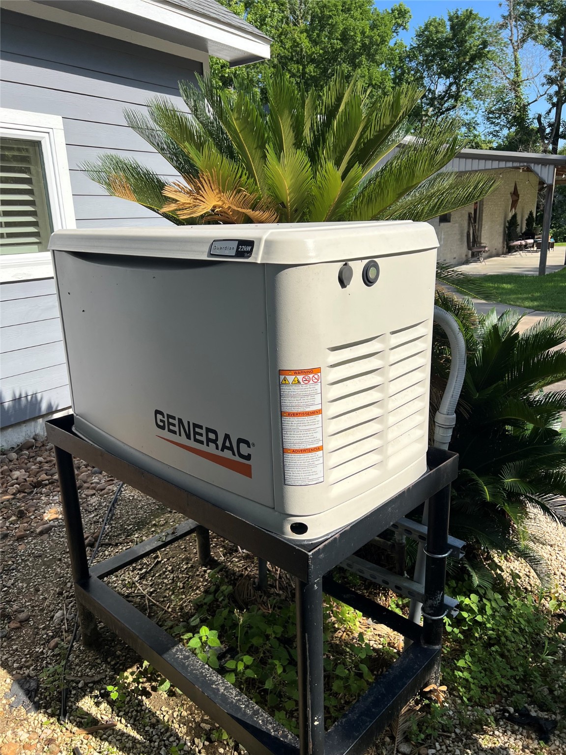 20547 Crosby Eastgate Road Crosby, TX 77532 - Photo 43 of 44 Whole house generator for the main home. Current owners run extension cords to the casita for the fridge and a lamp.