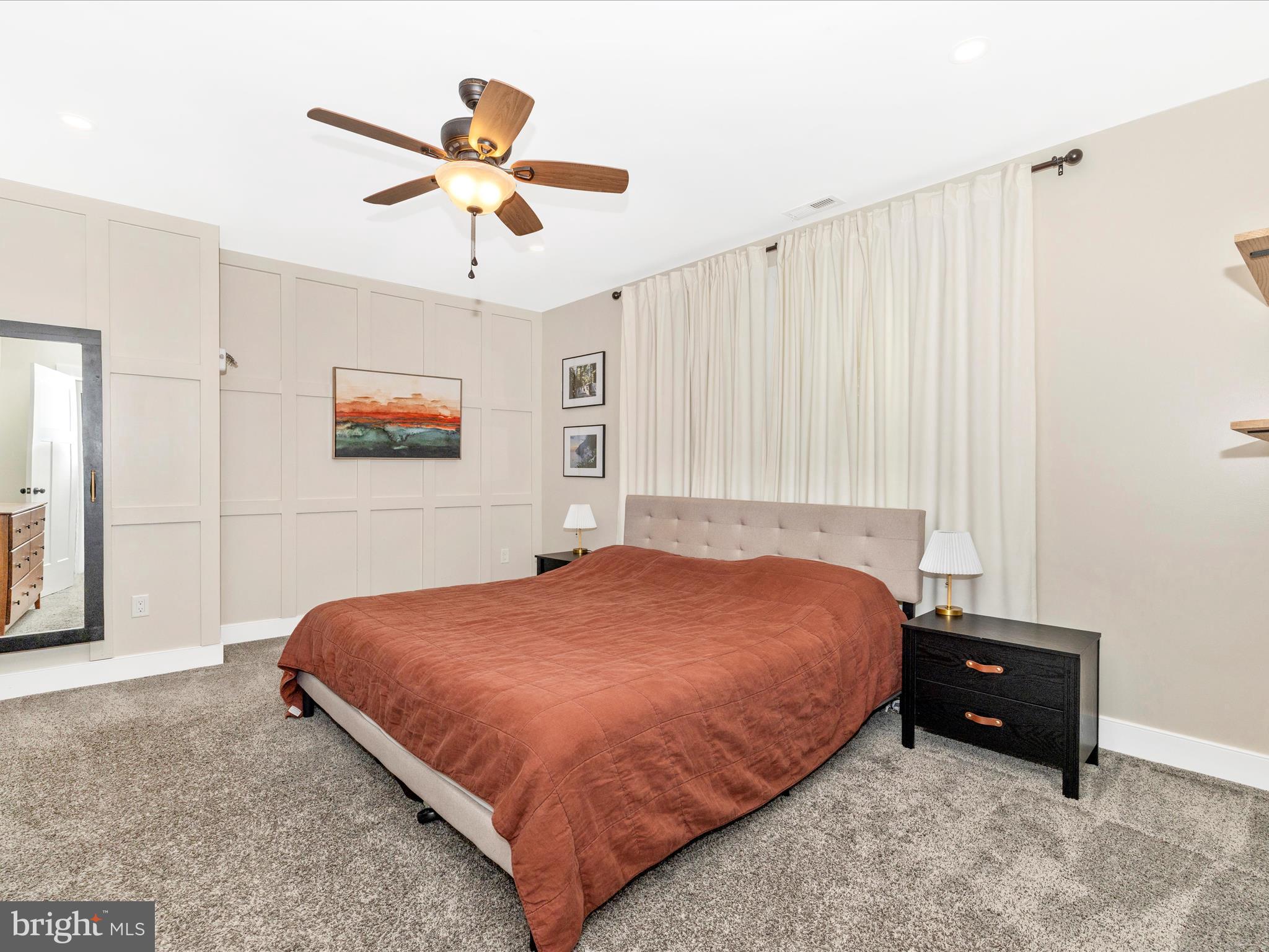 4533 Mountville Road Frederick, MD 21703 - Photo 26 of 70 a bedroom with a bed and a ceiling fan