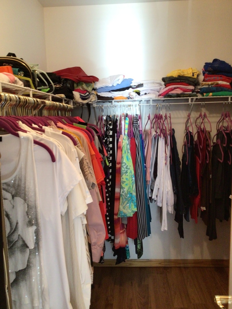 18690 Forest View Lane Lansing, IL 60438 - Photo 17 of 32 a view of walk in closet with clothes and shoes