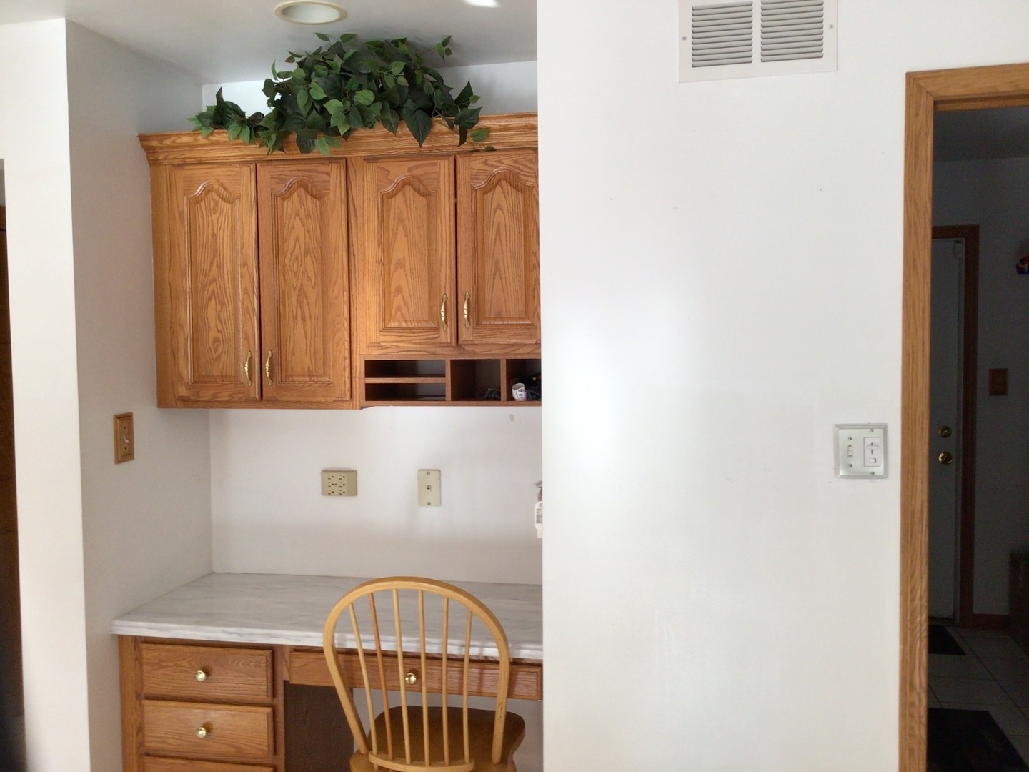 18690 Forest View Lane Lansing, IL 60438 - Photo 10 of 32 a view of a kitchen with wooden cabinets