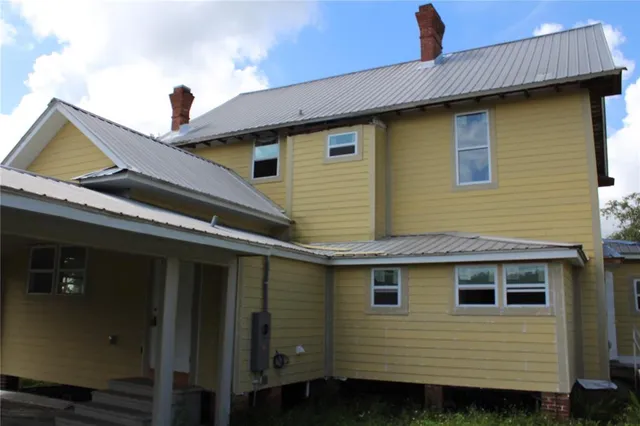 a front view of a house