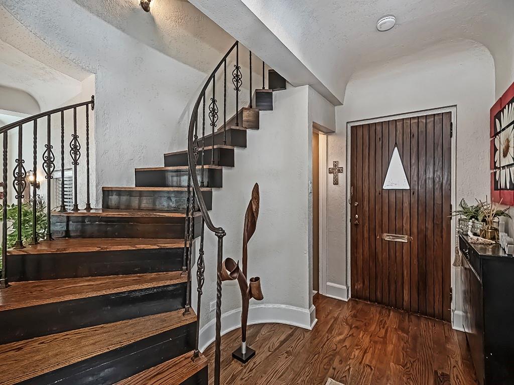 1035 Washington Road Pittsburgh, PA 15228 - Photo 3 of 44 a view of entryway with wooden floor and stairs