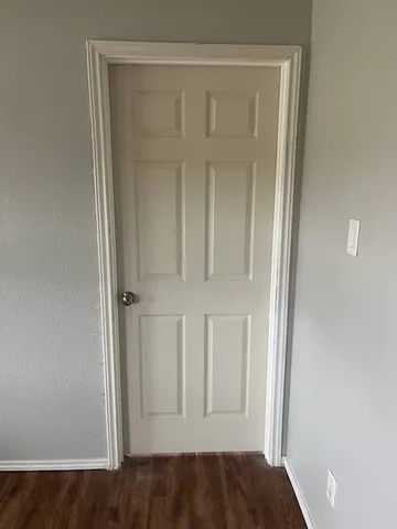 a view of front door