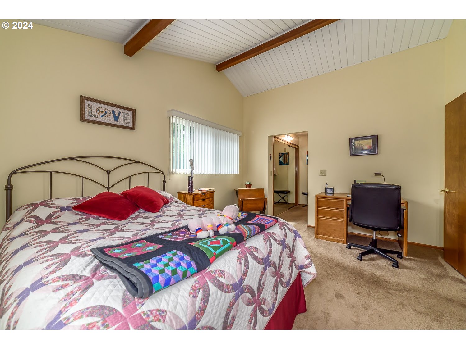 40157 York Lane Springfield, OR 97478 - Photo 21 of 41 a bedroom with a bed a desk and chair