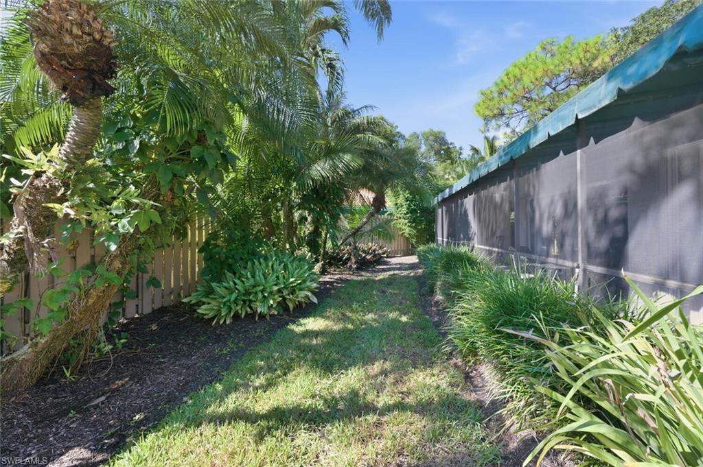 772 Reef Point Circle Naples, FL 34108 - Photo 33 of 46 a view of a yard with plants and large trees