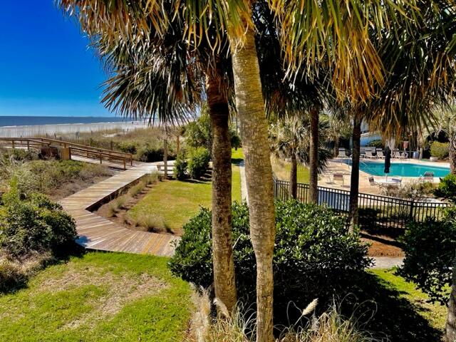 Pool off deck view