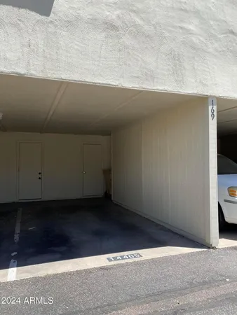 a view of a closet area